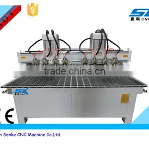 New Year Promotion Price Cutting Machine Two-to-eight Head Woodworking Wood Cnc Router Machine thumbnail-1
