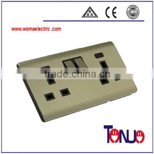 Double Gang 13A Switch Socket With Indicator thumbnail-1