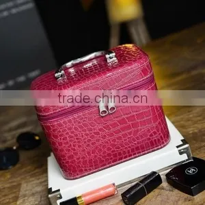 Ladies Cute Big Size Hard pu Storage Cosmetic Powde Makeup Case thumbnail-6
