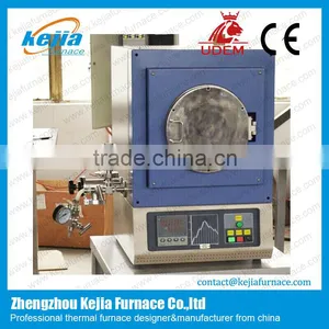 CE Certified 1100C Programmable 7.6 Liter Vacuum Chamber Furnace With Digital Vacuum Gauge thumbnail-1