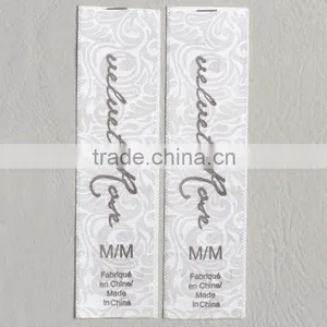 Woven Satin Ribbon Double Printed Swimwear Clothing Care Label thumbnail-2