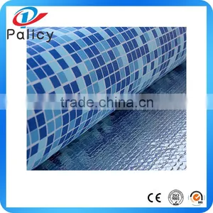 Custom Waterproof Reinforced Plastic 1.5mm Blue Vinyl Swimming Pvc Pool Liner thumbnail-4