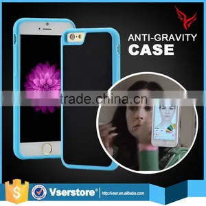 Hands Free Selfies Silicone Cell Phone Cases for Iphone 6 Plus Nano-suction Technology Anti Gravity Cell Phone Case Supplier's Choice thumbnail-1