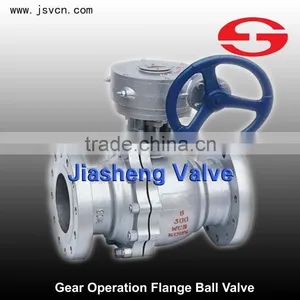 Gear Operation WCB Flange Ball Valve PN16 thumbnail-6