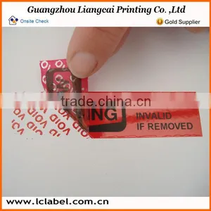 Sheet Packaging Sticker Paper Printed Void Logo Sticker thumbnail-6