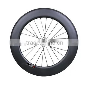 100% Hand Build Bicycle Wheels 700c Carbon Bike Wheels 700c 88mm Clincher, 700C 88mm Clincher Carbon Wheelset Road Bicycle thumbnail-6