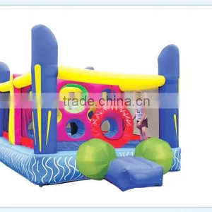 HOT SALE Castle Amusement With Trampoline and Slide thumbnail-1