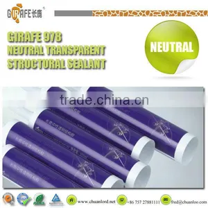 China Manufacturer Girafe 978 Neutral Transparent Clear Structural Sealant thumbnail-1