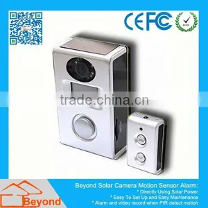 Mini Car Dashboard Camerasecurity Camera Inside Solar Camera Alarm With Video Record and Solar Panel thumbnail-1
