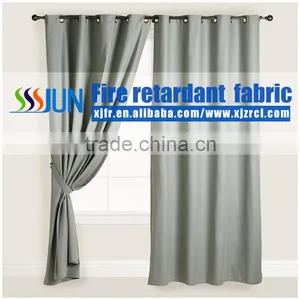 High-Grade Fire Retardant Curtain Fabric Linen Polyester Fabric Bedroom Blind Curtain thumbnail-1