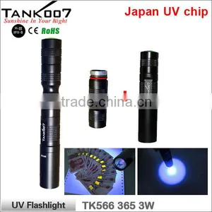 High Quality UV Torch With 3w 365nm Japan UV Chip TANK007 TK566 thumbnail-1