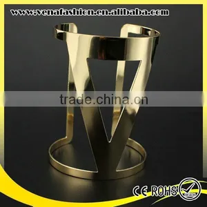 Screw Cuff Bracelet Plain Metal Bangle Design thumbnail-5