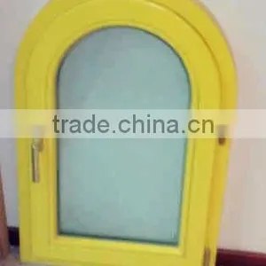 German Style Outward Opening Wooden Window Arch Top Windows thumbnail-1