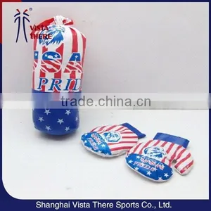 American Flag Gloves Punching Bag Boxing Set for Kid thumbnail-2