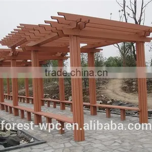 Ecological Wood Plastic Composite Wpc Pergola/antiseptic Wood Pergola thumbnail-1