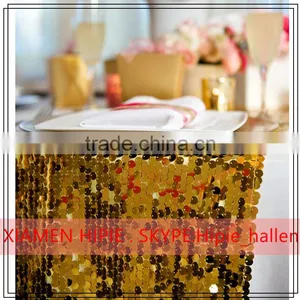 Elegant Wedding Decoration Gold Sequin Table Runners thumbnail-5