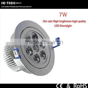 2015 Hottest High Power High Brightness 7w LED DownLight thumbnail-1