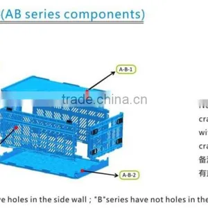Plastic Foldable Crate Price Folding Plastic Collapsible Crate thumbnail-4