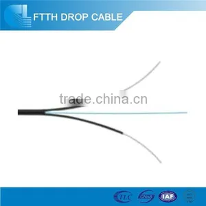 1/2/4 Core OM3 Multimode Ftth Drop Optic Fiber Cable Indoor GJXFH FTTH Cable thumbnail-2