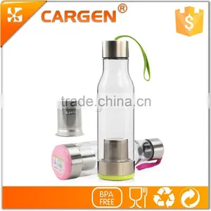 Customized 600ml Promotion Plastic Tea Filter Water Bottle thumbnail-6
