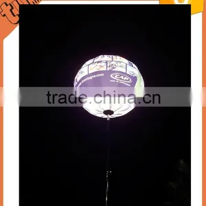 Hot Sell 1.5m Diameter Advertising Inflatable Trip Led Balloon With Printed Stand LED Balloon for Concert or Action or Party thumbnail-4