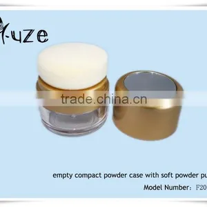 Empty Compact Powder Case With Soft Powder Puff thumbnail-1