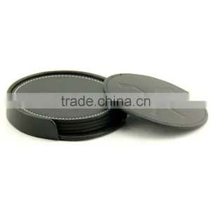 Leather Coaster Set thumbnail-2