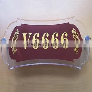 Clear Acrylic Advertising Board Display Door Plate Display thumbnail-1