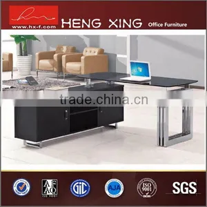 Hi-tech Innovative Metal and Glass Office Desk/office Table thumbnail-4