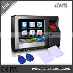 3.5'' TFT Color Touch Screen TCP/IP Network Wiegand26/34 Proximity Card Fingerprint Time Attendance Systems thumbnail-1