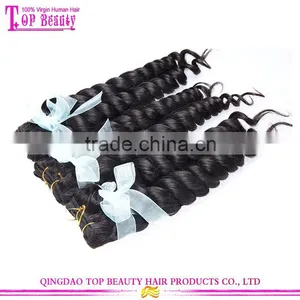 100% Hand Tied Virgin Indian Remy Hair Weft Unprocessed Indian Hair Extension Natural Hair Extensions thumbnail-3