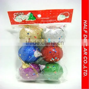 2014 Christmas Decoration For Plastic Ball Hanging/Six Balls Each Set thumbnail-1