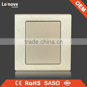 Woven Gold Finish One Gang One/two Way Wall Switch Arbitrary Point Switch thumbnail-1