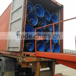 ISO 9001 Black Blue 800mm Hdpe Dwc Corrugated Sewage Plastic Pipes thumbnail-6