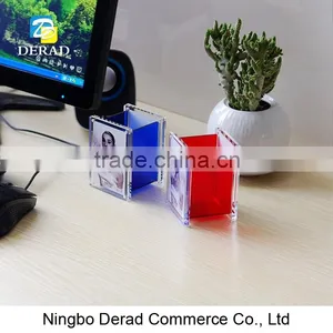 Acrylic Square Magnetic Pen Holder With Photo Frame Open Sexy Girl Full Photo thumbnail-2
