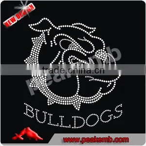 Beautiful Crystal Bulldog Rhinestone t Shirt Transfer thumbnail-1