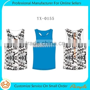 High Quality Gym Singlets Mens Tank Tops Stringer Custome Made Bodybuilding Fitness Sport Clothes thumbnail-1