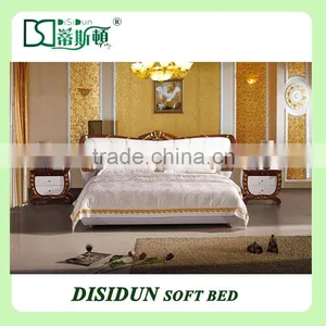 Fashion Wooden Super King Bed DS-009 thumbnail-1