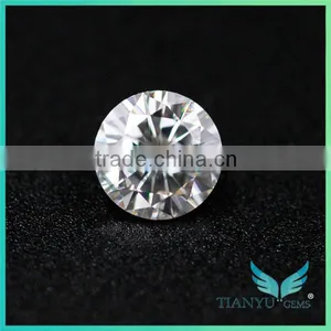 Moissanite Jewelry Store Wholesale Synthetic Gemstone 14k White Gold 4.5mm E F Color Moissanite Wedding Ring Sets thumbnail-3