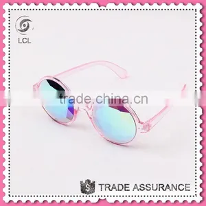 Party Wear Fashion Glasses, Pink Legs Kaleidoscope Glasses thumbnail-3
