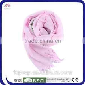 Custom Pink Polyester Satin Scarf Trendy Scarf thumbnail-3