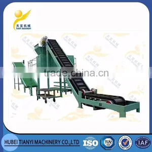 Inclined Flat Fertilizer Belt Roller Conveyor for Sale thumbnail-1