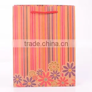 New Design Eco Printed Brown Kraft Paper Bags With PP Rope thumbnail-1