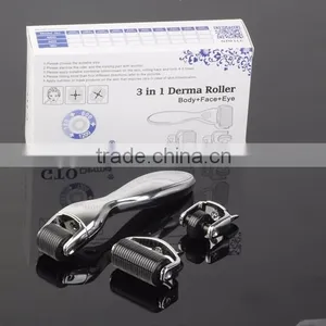 GTO Factory Wholesale High Quality 3 in 1 Derma Roller Micro Needle Roller Meso Roller thumbnail-4