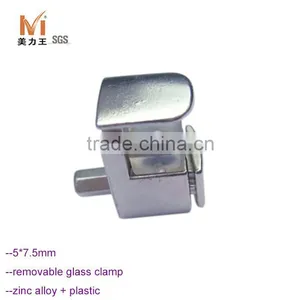 Furniture Hardware Zinc Alloy Glass Shelf Support With 5mm Pin thumbnail-1