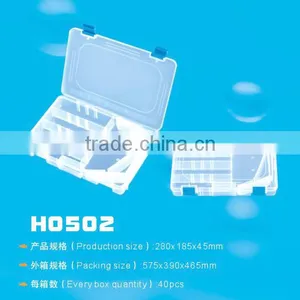2016 New Fashion Top Quality Concise Plastic Fishing Outdoor Lure Box thumbnail-1