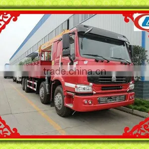 NEW SINOTRUK HOWO 336hp 8x4 Truck With Crane 12T thumbnail-1