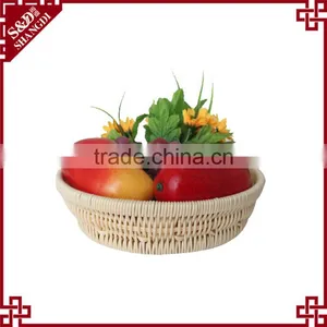 New Design Fancy Plastic pe Rattan Handcraft Woven Stackable Baskets thumbnail-5