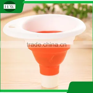 Kitchen Accessories Eco Multipurpose Mini Portable Hanging Silicone Collapsible Hopper Funnel thumbnail-2