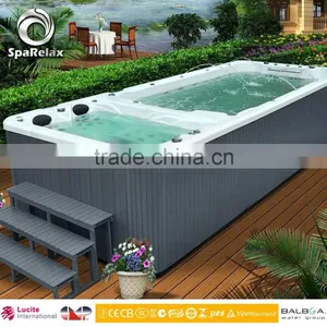 Fiberglass Swimming Pool Make of Acrylic Spa Swimming Pool With Massage Jets thumbnail-1